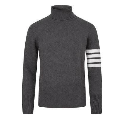 2025ss 4 Bars Turtleneck Sweater