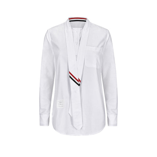 2025ss Ladies Tie Shirt